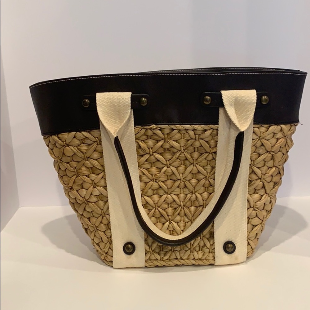 Banana republic straw tote